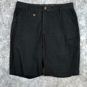 Lee Shorts 6 28 Comfort Stretch Waist Black Mid Rise Bermuda Uniform Casual